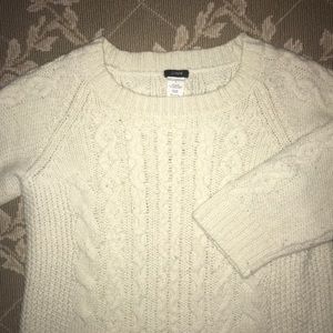J.CREW FISHERMAN’S SWEATER - Cream (Size L)